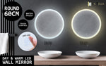 La Bella Round LED Bathroom Wall Mirror  | V274-FT-BM-LEDR