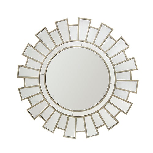 Southern Stylers Sable Round Sunburst Wall Mirror V43-MRR-02