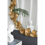 Philbee Interiors Eris Gold Leaf Round Wall Mirror 90x90cm 86335DS