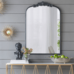 Philbee Interiors Valentina Ornate Wall Mirror Black 82195