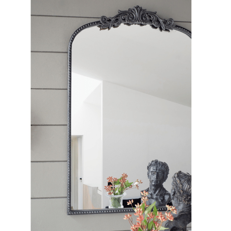 Philbee Interiors Valentina Ornate Wall Mirror Black 82195