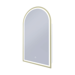 Remer Remer Blanca LED Smart Mirror Shaving Cabinet 50 x 90cm Brushed Brass BR50D-BB