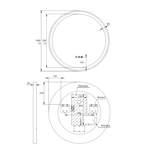 Remer Remer Eclipse 600DD Dimmable Round LED Mirror E60DD - Free Shipping