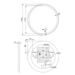 Remer Remer Eclipse 800DD Round LED Mirror E80D - Lowest Price Guarantee