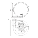 Remer Remer Eclipse 800DD Round LED Mirror E80DD - Free Shipping