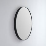 Remer Remer Modern Round Wall Mirror - Lowest Price Guarantee 61cm x 61cm / Matte Black MR61-MB