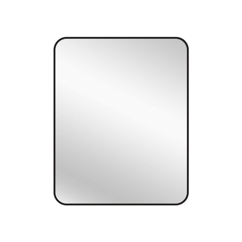 Style By Inspiration Eliza Black Rectangular Mirror 80cm x 100cm V292-MIRR-MTL055