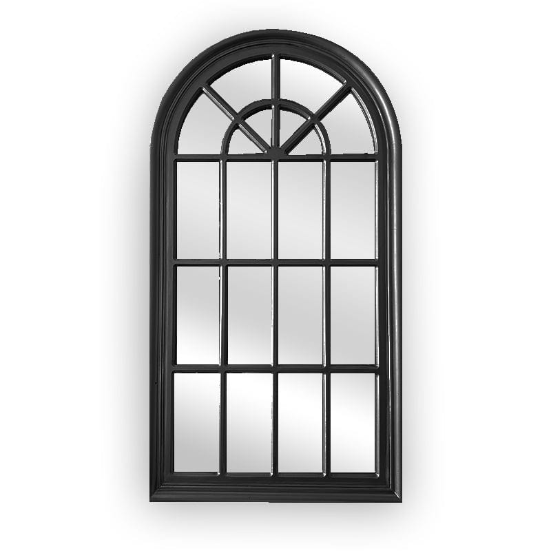 Style By Inspiration Black Arch Window Style Mirror V292-MIRR-ARCH001