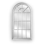 Elegant Collections White Arch Window Style Mirror V292-MIRR-ARCH002