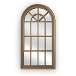 Style By Inspiration Brown Arch Window Style Mirror V292-MIRR-ARCH003